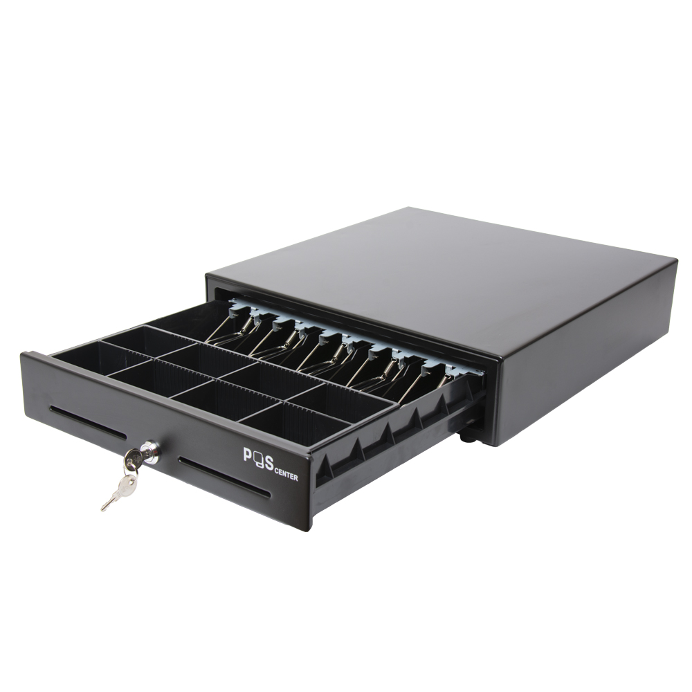 Денежный ящик POScenter 16K5 410x420x100 распайка для "ШТРИХ-М", черный