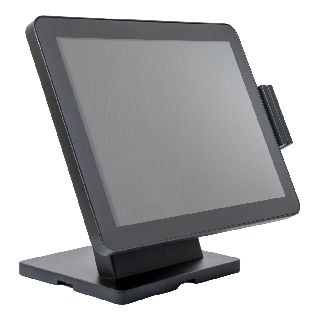 Сенсорный моноблок POScenter POS90 Pro (15", PCAP, N100, RAM 4Gb, SSD M2 128Gb, 90W, MSR) без ОС