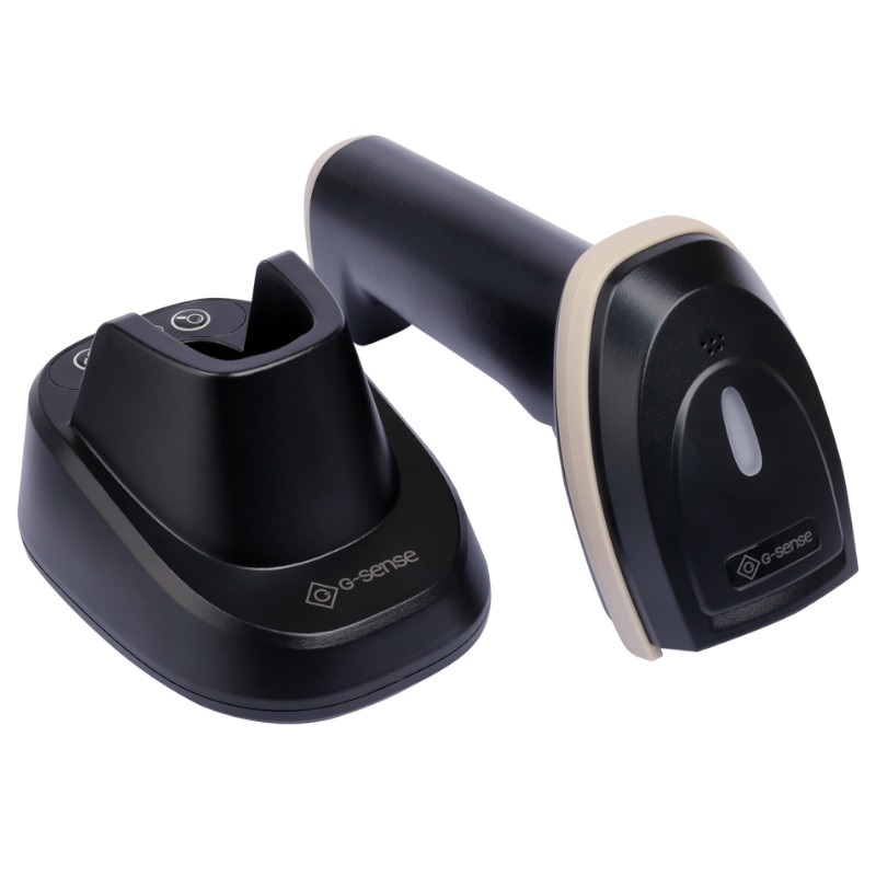 Сканер штрих-кода G-SENSE IS1408BT HD 2D Bluetooth, USB, черный, cradle